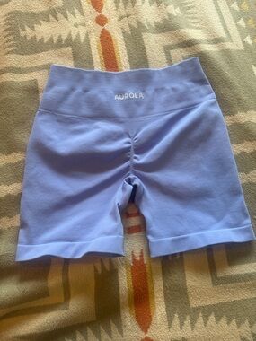 Aurola Women's Lavender High-Rise Seamless Bike Shorts